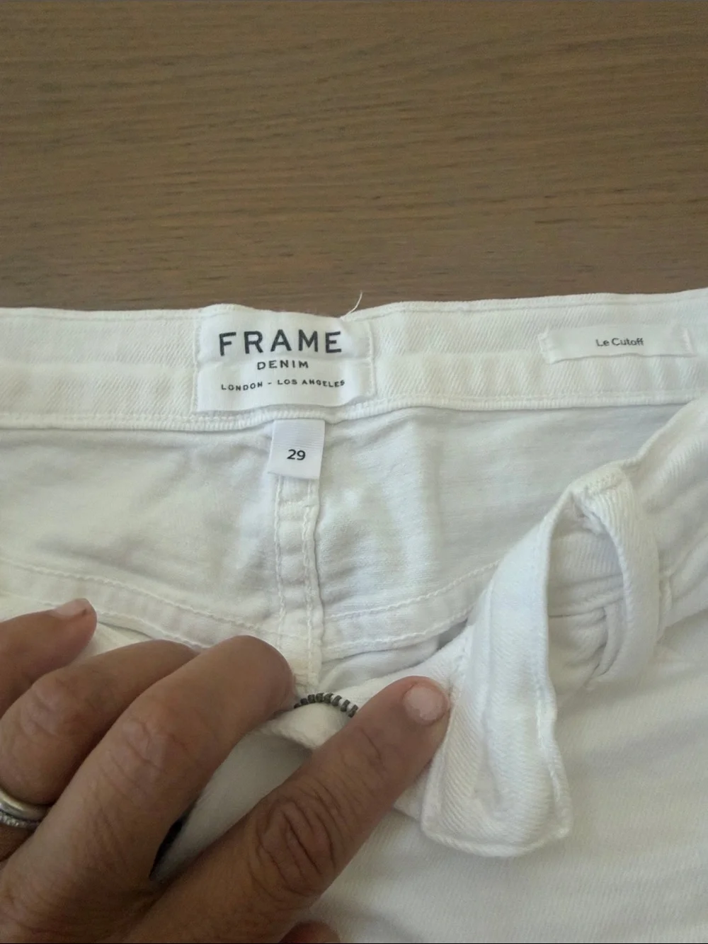 Frame White Women’s Denim Shorts -